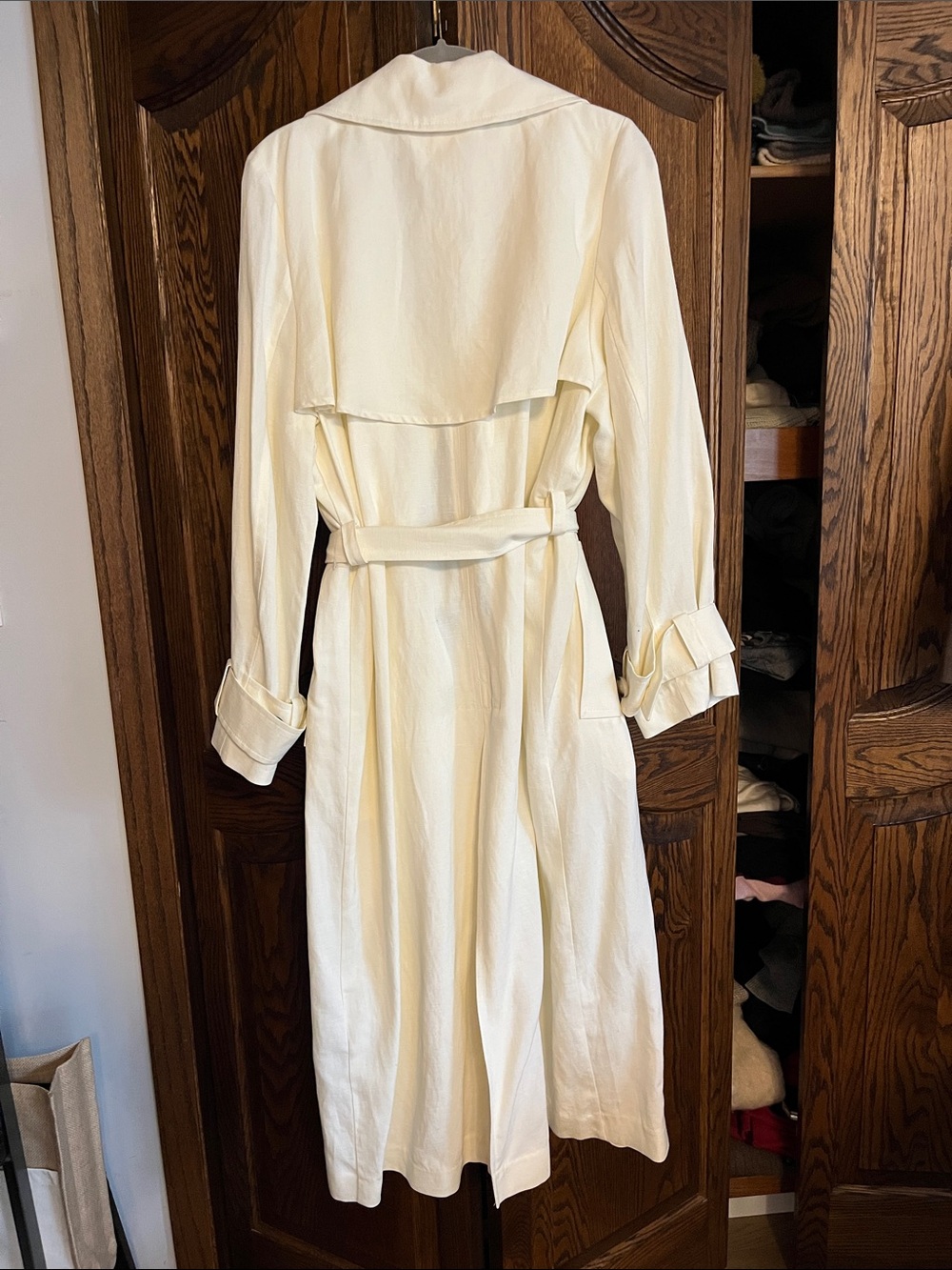 H&M Linen Blend Jacket in Off-White - Picture 8 of 9